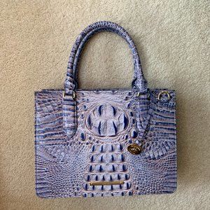 Brahmin Small Camille Satchel in Washed Indigo